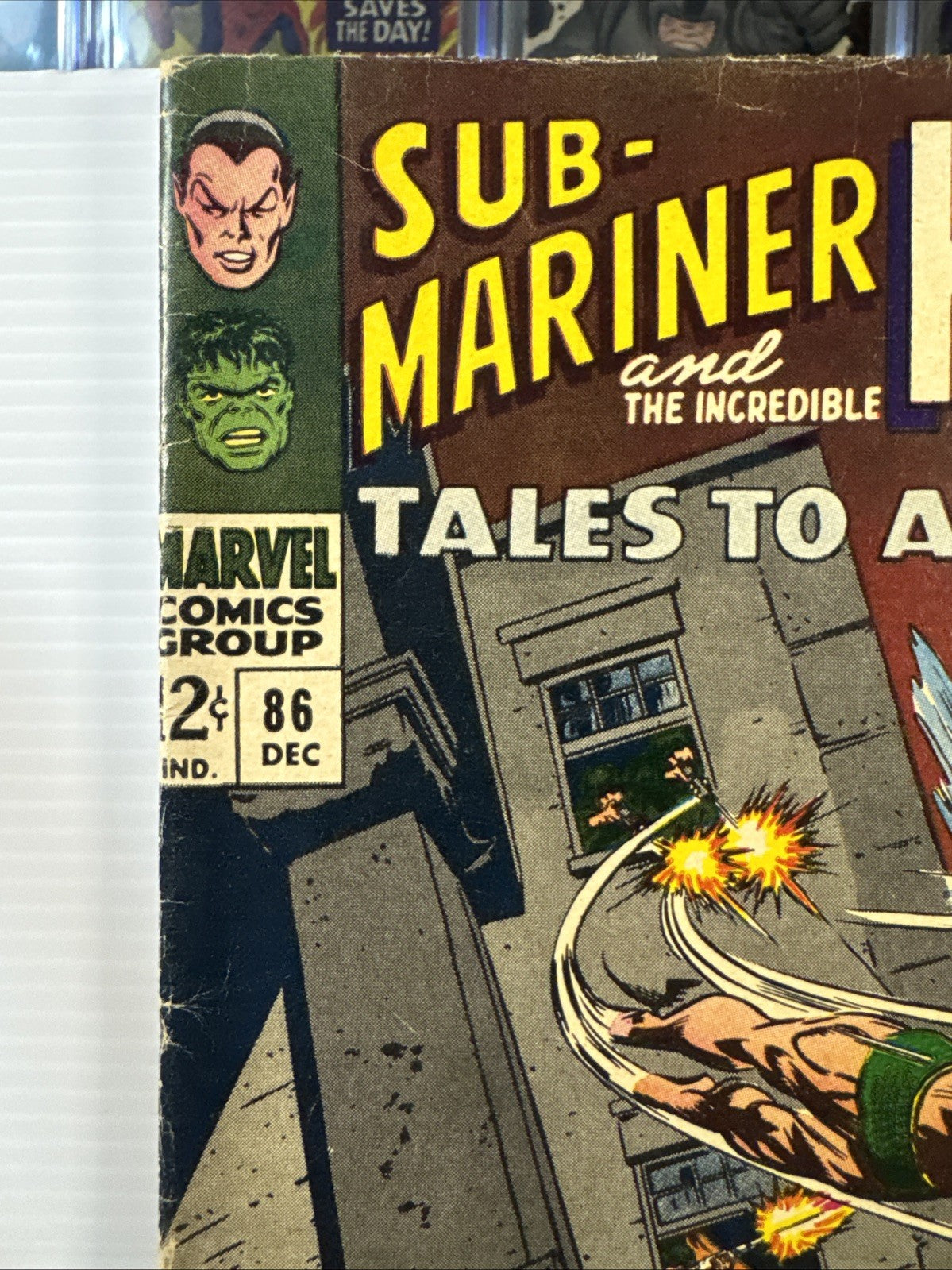 TALES TO ASTONISH 86 VG+ NAMOR HULK - 1ST APP HULK-KILLER (1966) SILVER