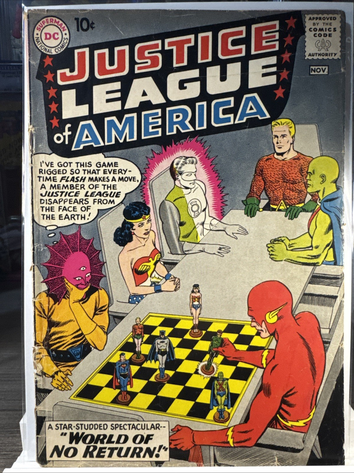Justice League of America #1 (DC Comics November 1960) SILVER MEGA KEY VG