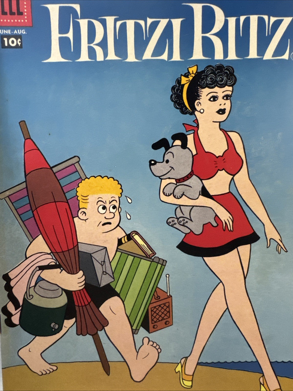 Fritzi Ritz #58 (Dell Comics June-August 1958) Gorgeous SILVER AGE Good Girl VF