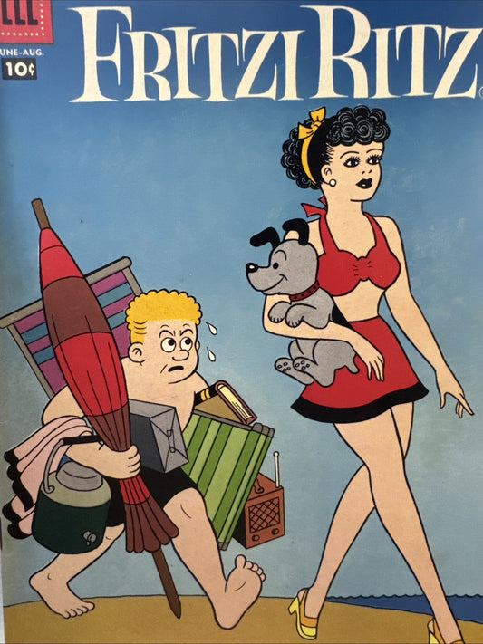 Fritzi Ritz #58 (Dell Comics June-August 1958) Gorgeous SILVER AGE Good Girl VF