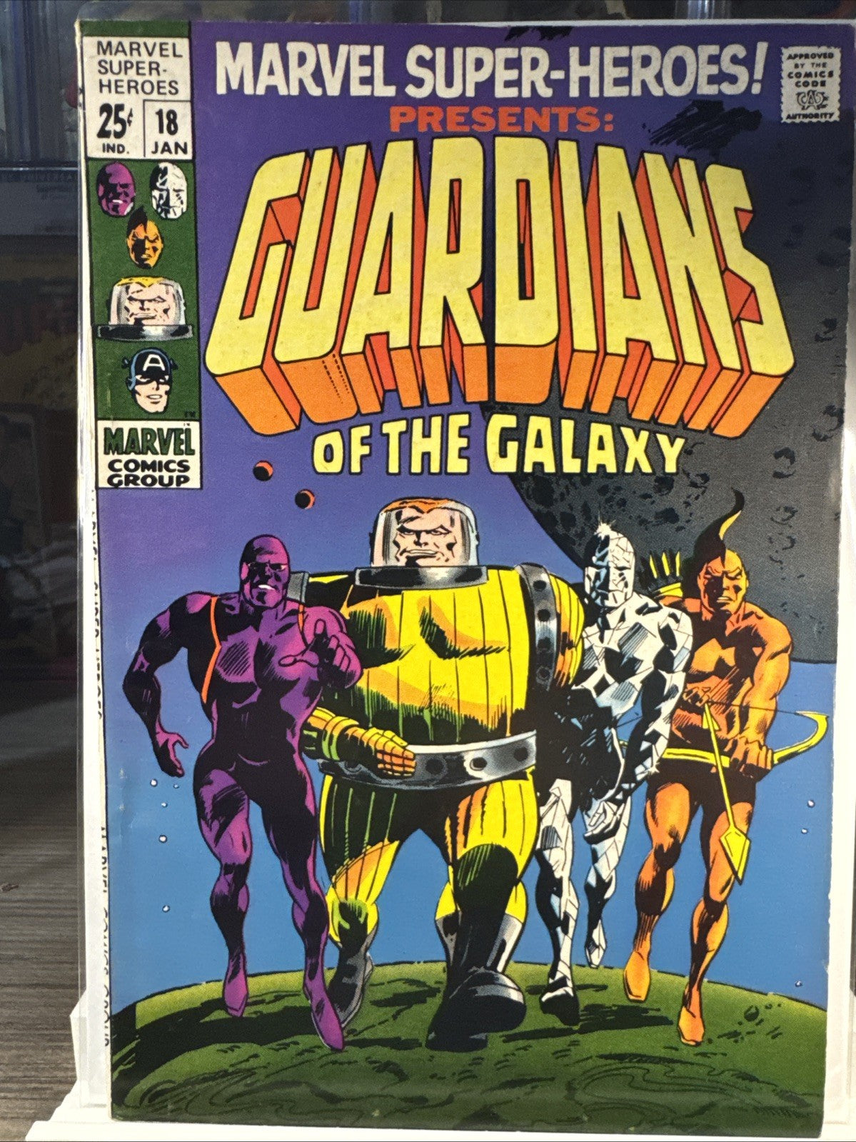 Marvel Super-Heroes #18 Marvel 1969 F+ SILVER KEY 1st App GUARDIANS O THE GALAXY