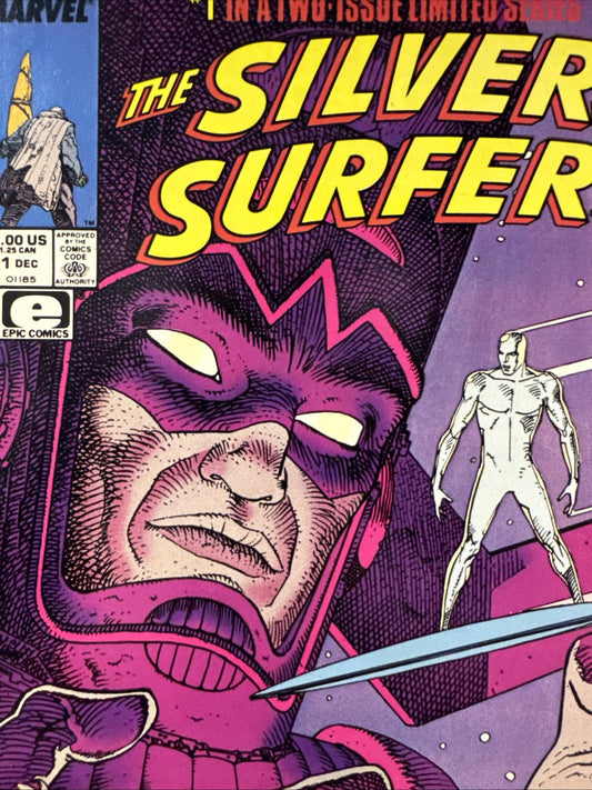 The Silver Surfer #1 Newsstand (Marvel Comics December 1988) NM- MOEBIUS COPPER