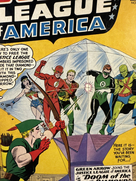 Justice League Of America #4 VG+ Green Arrow Joins! Murphy Anderson SILVER KEY