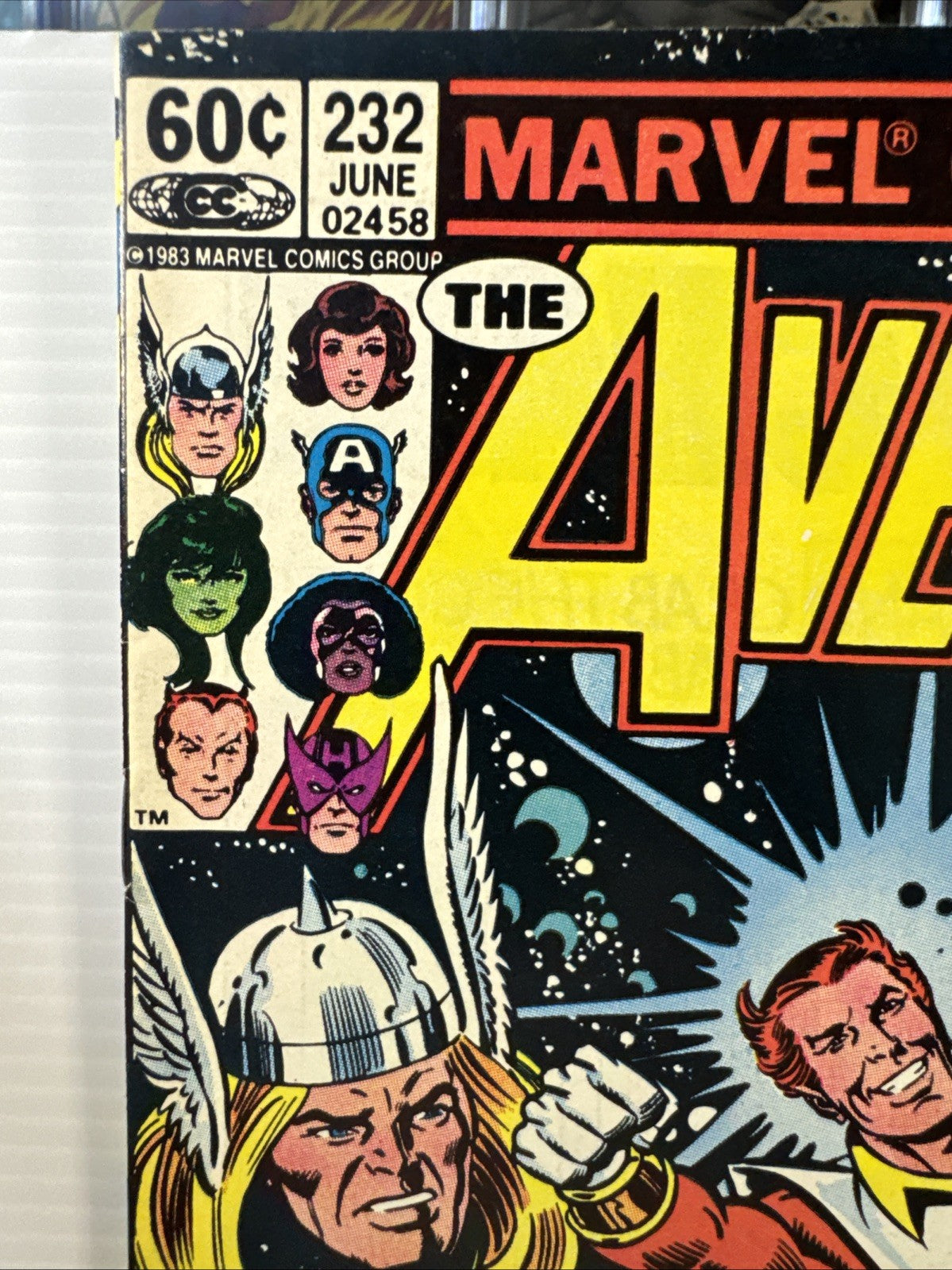 The Avengers #232 Newsstand Variant (Marvel Comics June 1983) KEY BRONZE Starfox