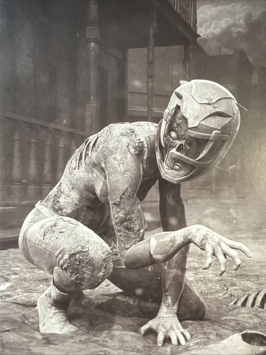 Mighty Morphin Power Rangers #117 1:10 Barends B&W Virgin Variant Zombie MODERN