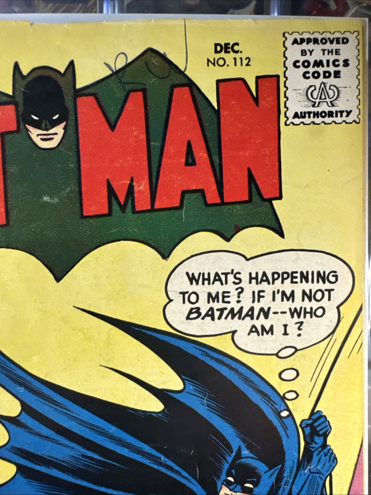 Batman #112 Vintage 1957 DC National Comics 10 Cent Early Silver Age Key RARE G+