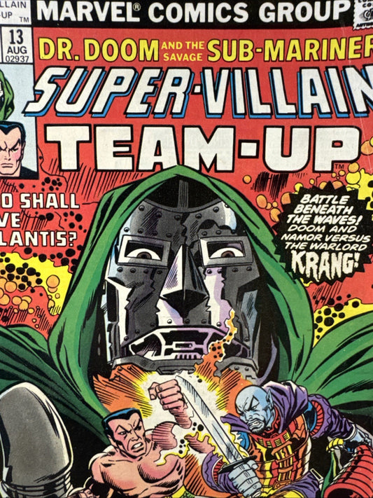 Super-Villain Team-Up # 13 VG+ 1977 Marvel Dr. Doom BRONZE