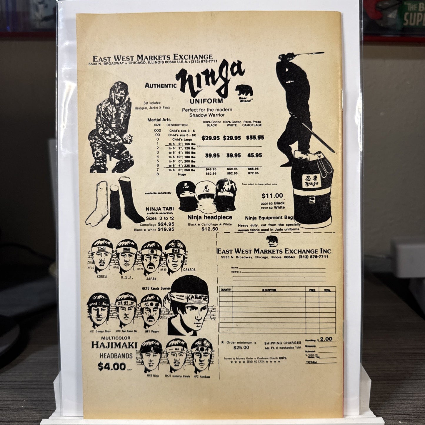 Savage Ninja #1, The Origin of Michael Savage, Cadillac Comics, February 1985