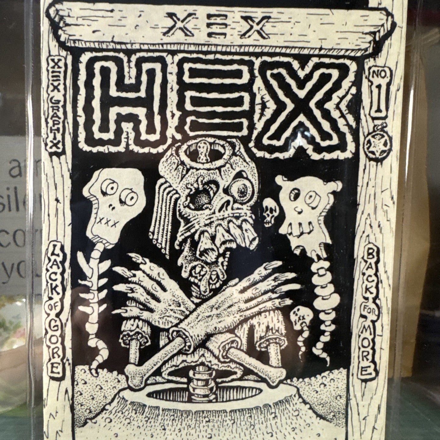 XEX HEX #1 Legendary Lowbrow Artist XNO BRONZE 1985 Skater Zine CGC 9.6 Rare!