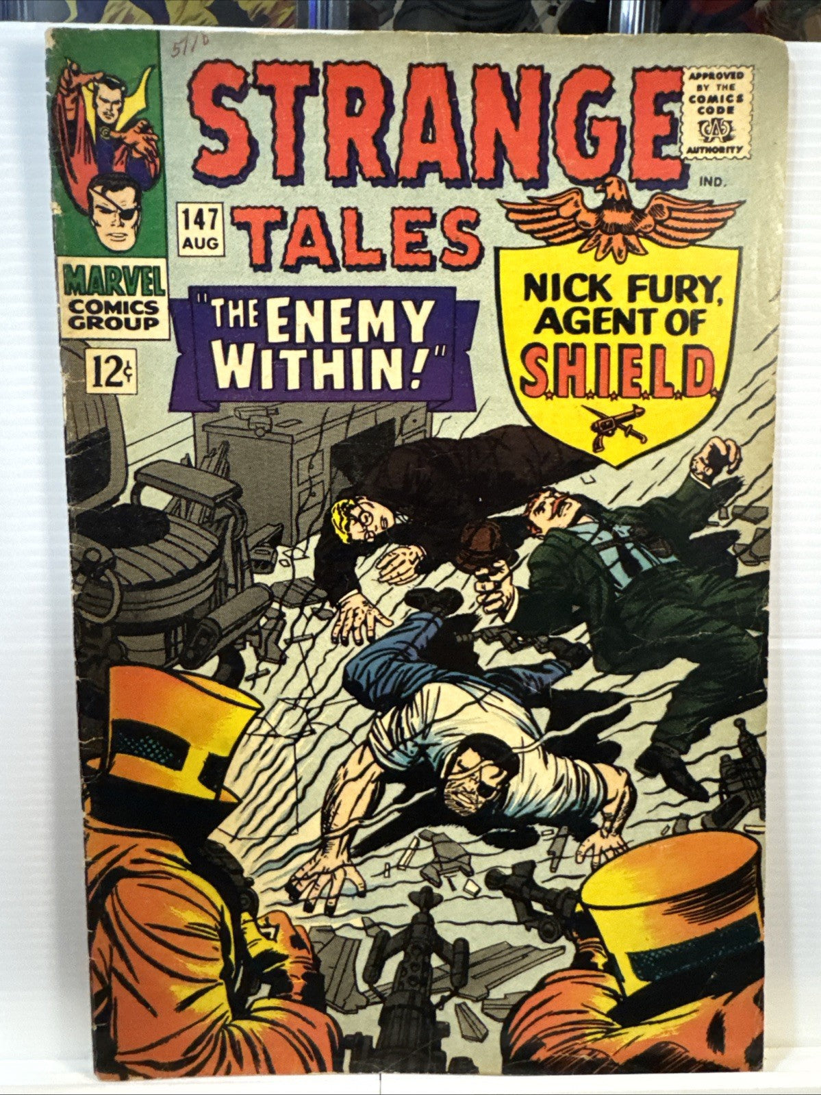 Strange Tales #147 (Marvel Comics August 1966) SILVER KEY 1st Kaluu (cameo)