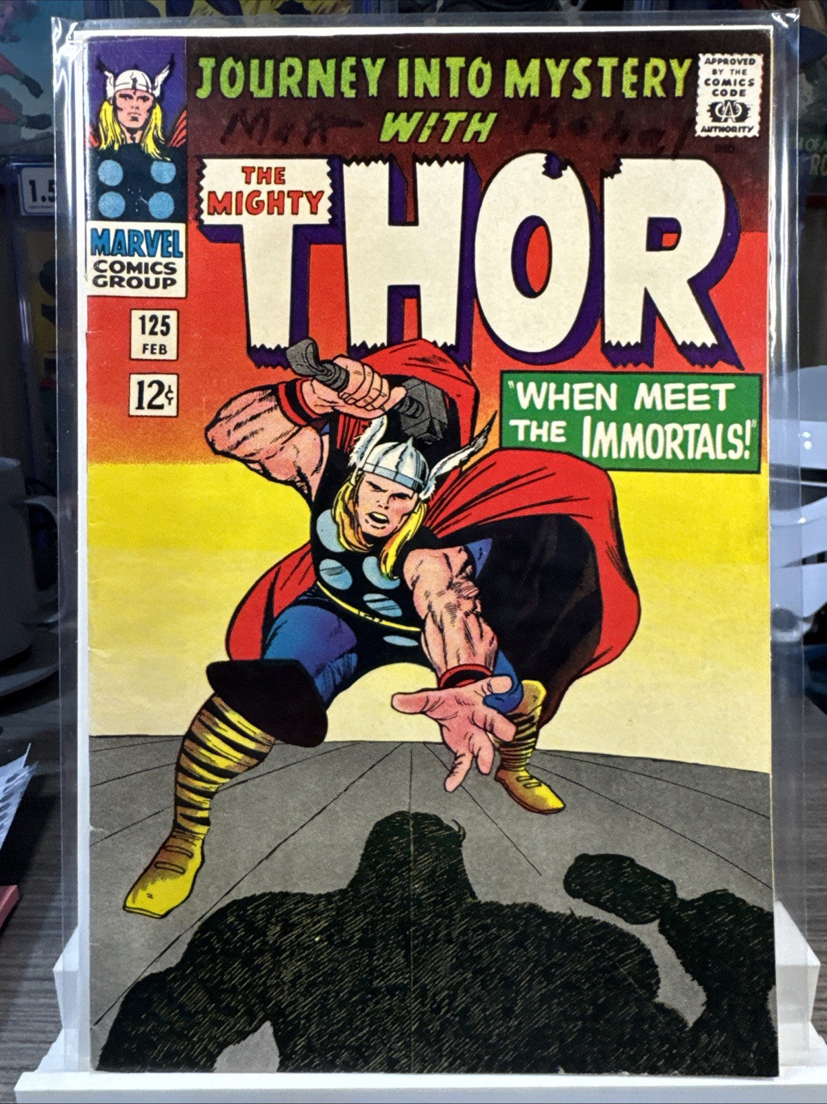JOURNEY INTO MYSTERY #125 5.0 LAST ISSUE MARVEL COMICS 1966 KEY SILVER See Pics