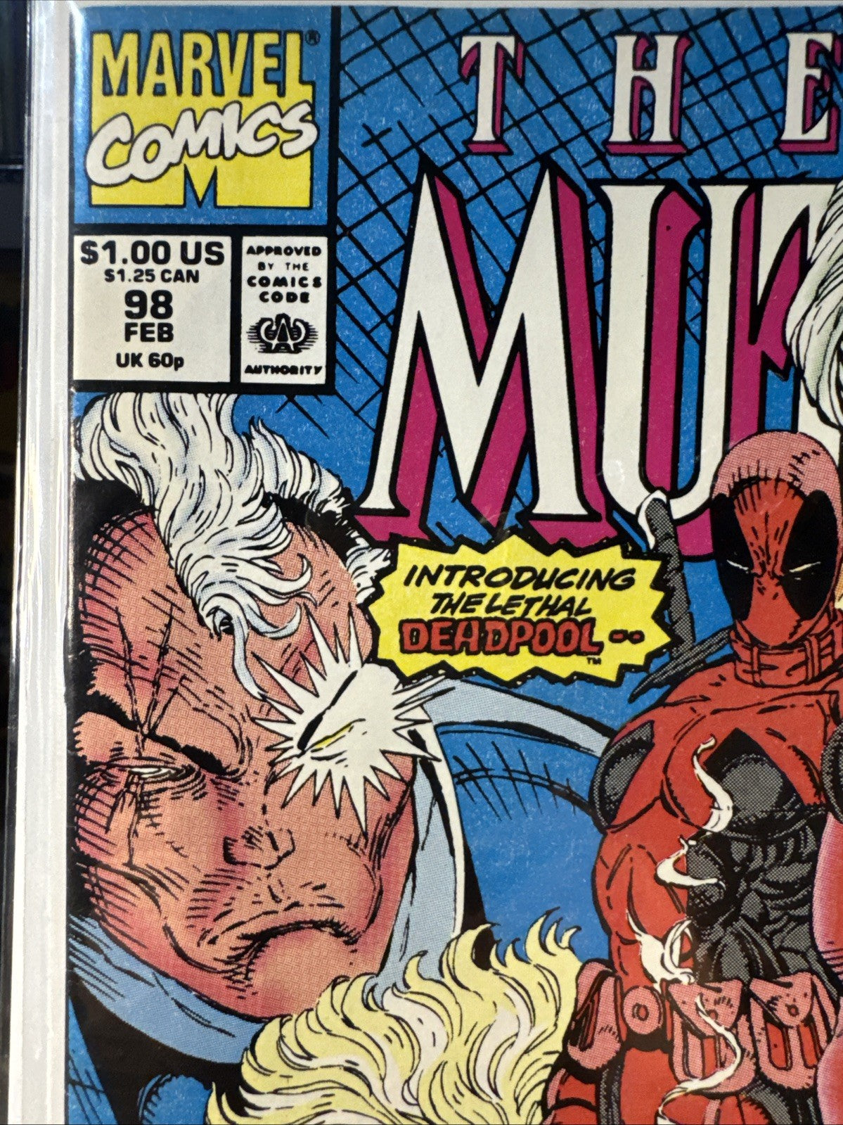 The New Mutants #98 (Marvel 1991) High Grade COPPER AGE MEGA KEY 1st Deadpool