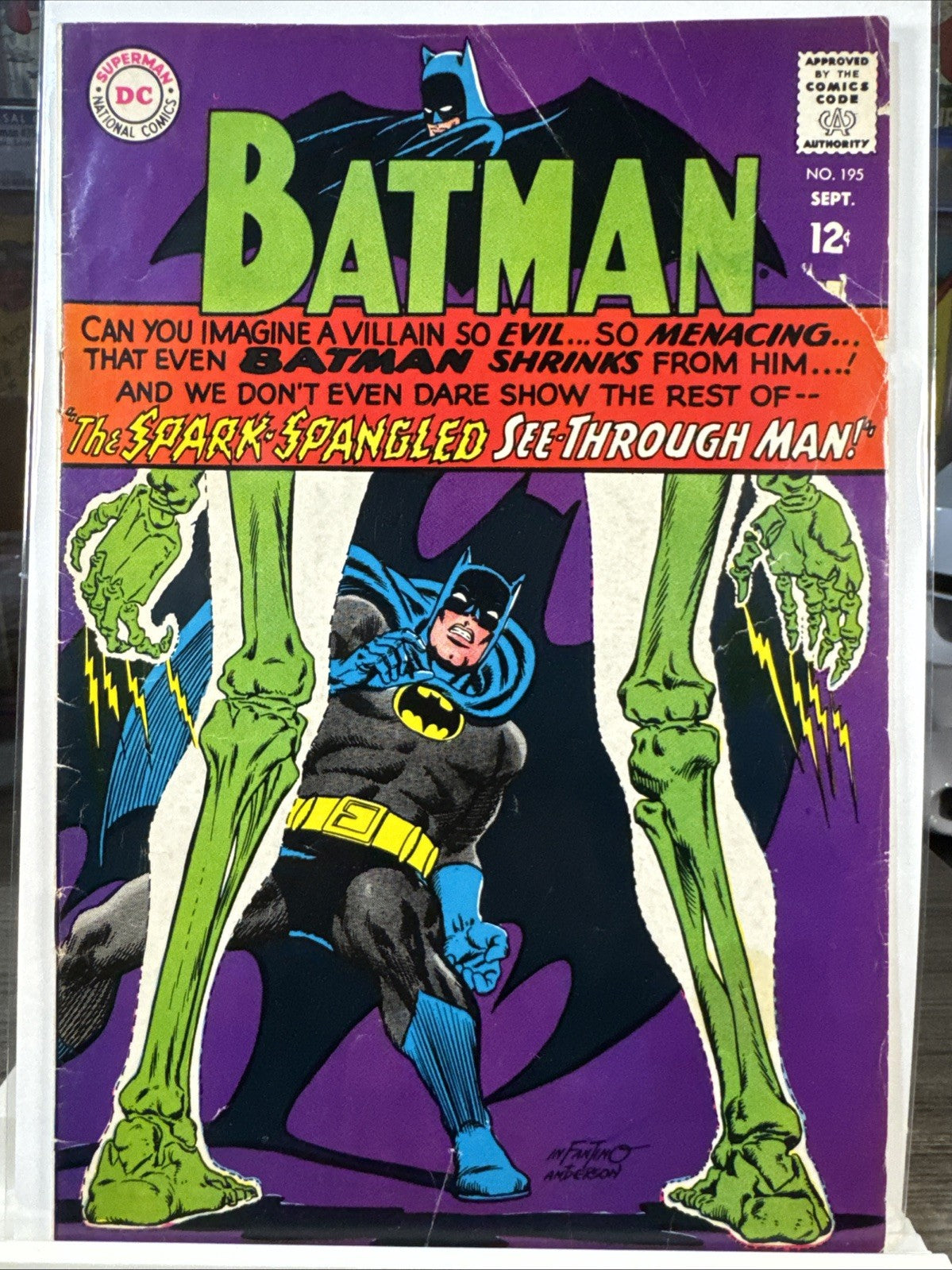 Batman #195 (DC Comics September 1967) VG SILVER Infantino Cover