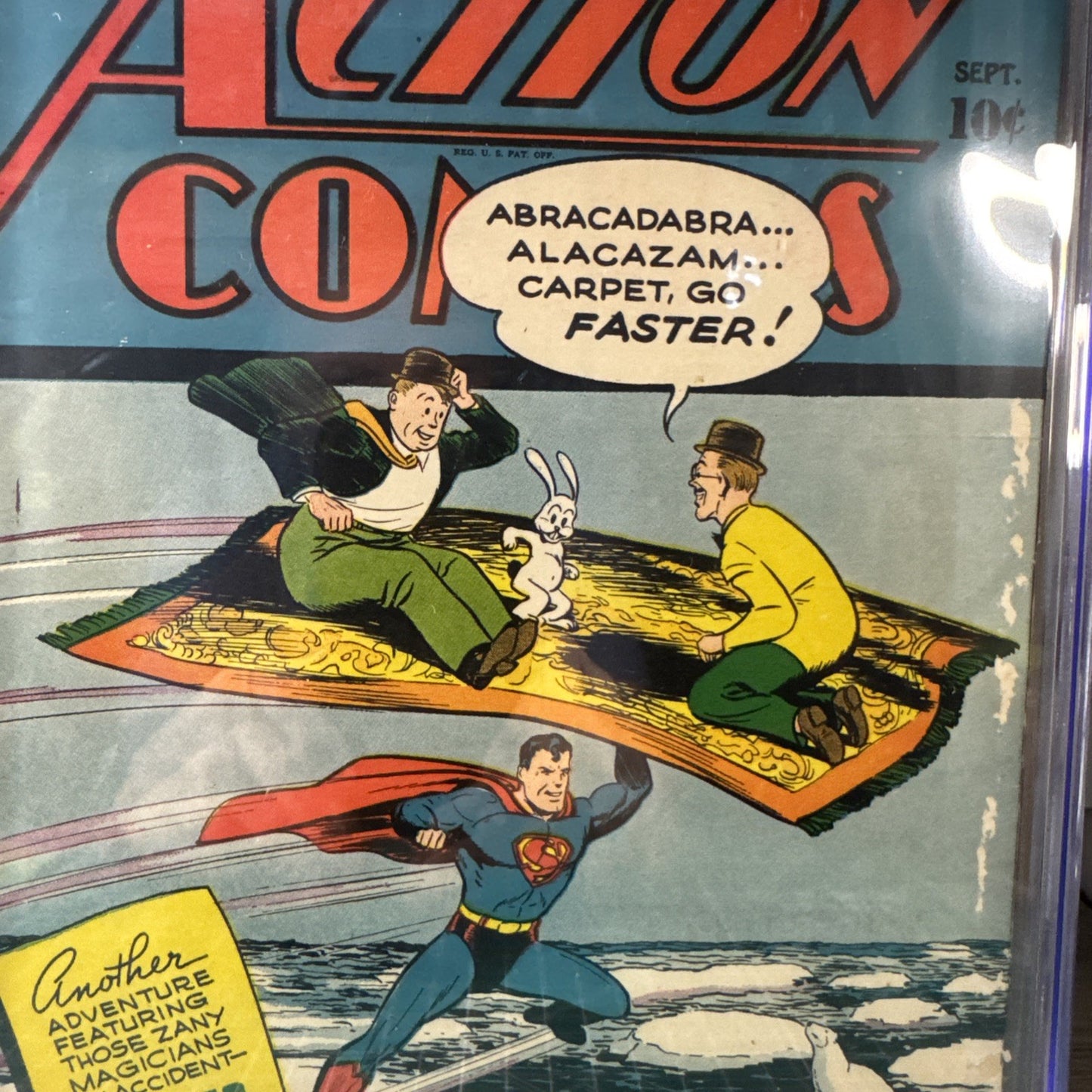 Super Rare🔥 Action Comics #88 CGC 5.5 2nd Appearance Hocus & Pocus Joe Shuster