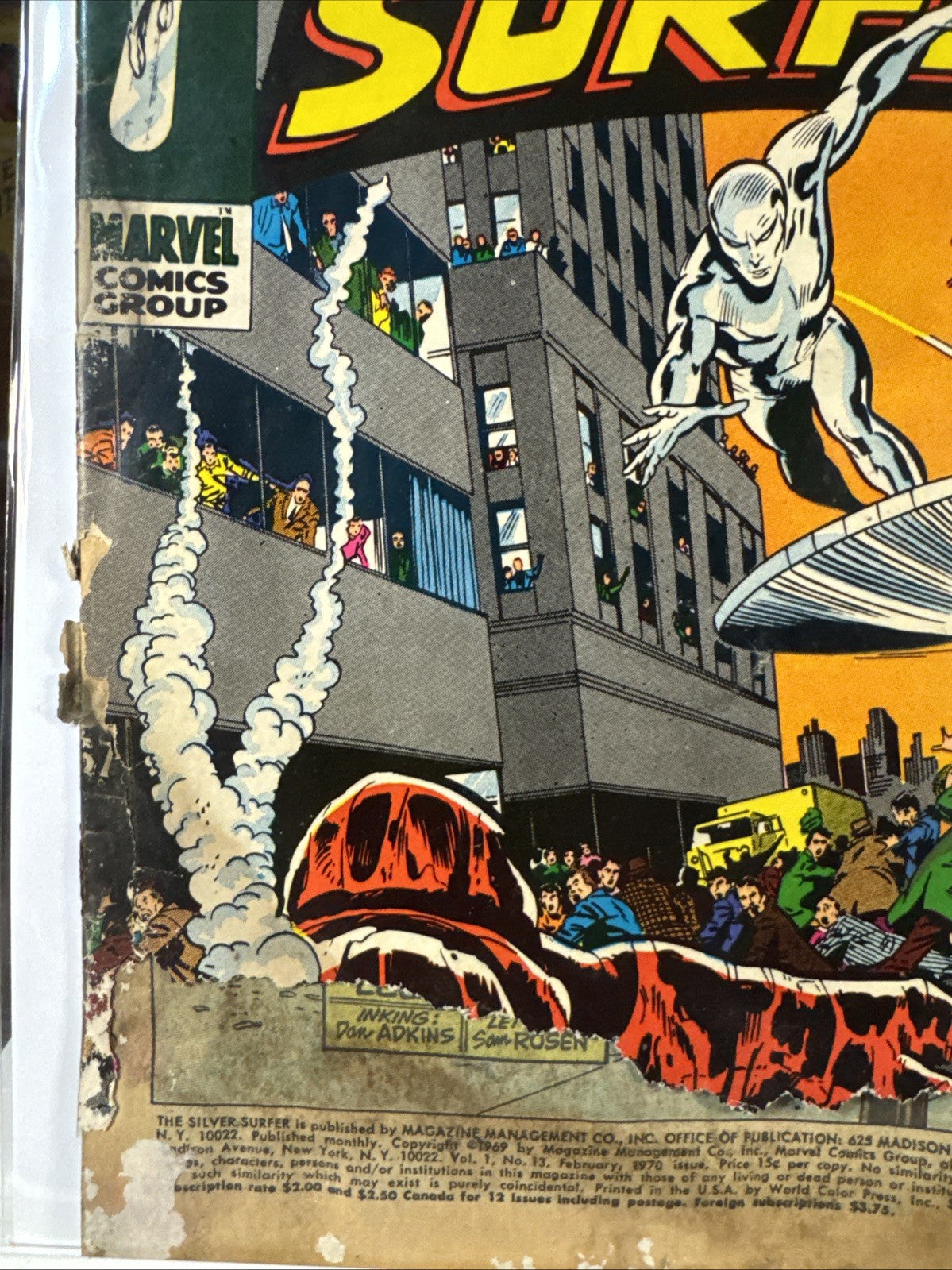 The Silver Surfer #13 (Marvel Comics February 1970) READER COPY