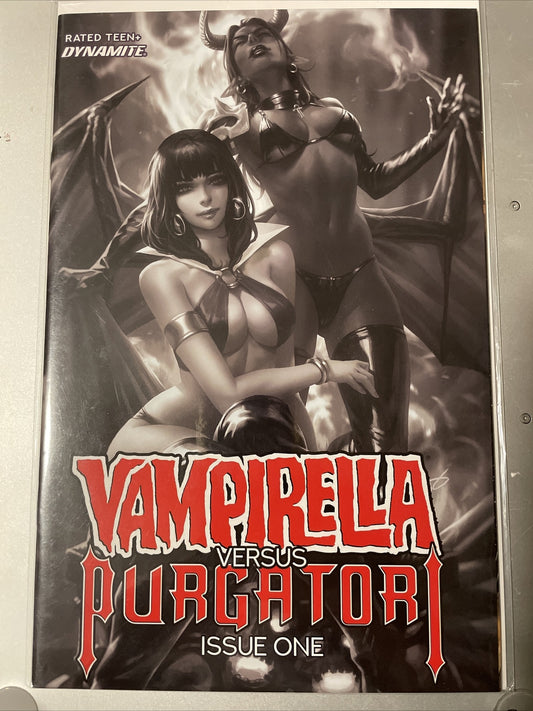 Vampirella Versus Pergatori #1 Chew 1:40 B&W Variant Dynamite Comics Rare HTF