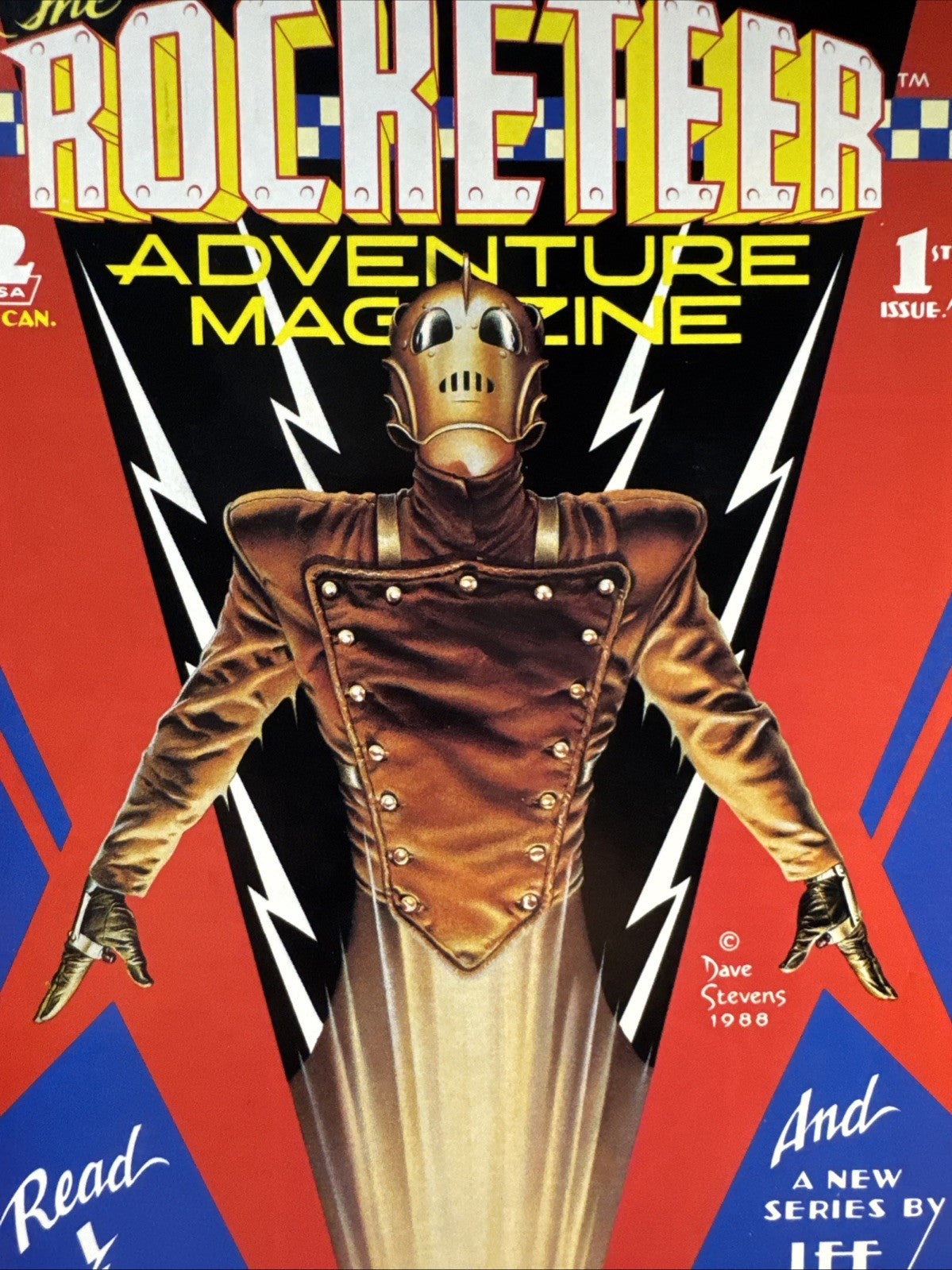 ROCKETEER Adventure Magazine #1 (1988) Classic Dave Stevens Comico COPPER VF