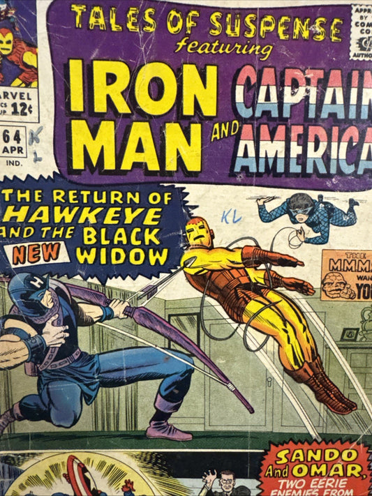 Tales of Suspense #64 (Marvel Comics 1965) SILVER KEY READER 3rd App Hawkeye
