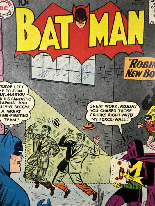 Batman #137 (DC Comics February 1961) VG SILVER