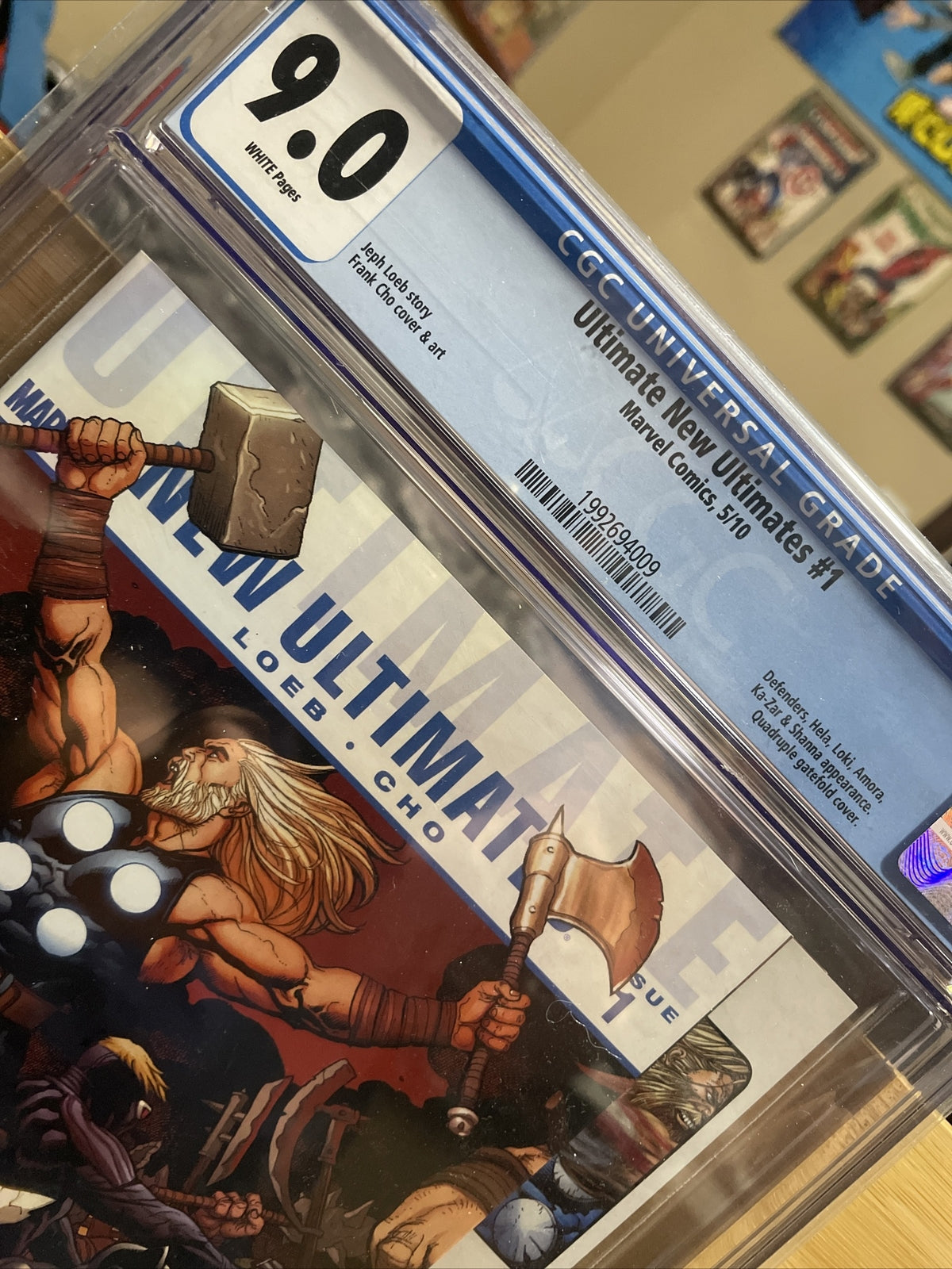 ULTIMATE NEW ULTIMATES # 1 CGC 9.0 MARVEL 2010 QUADRUPLE GATEFOLD WRAP COVER WP