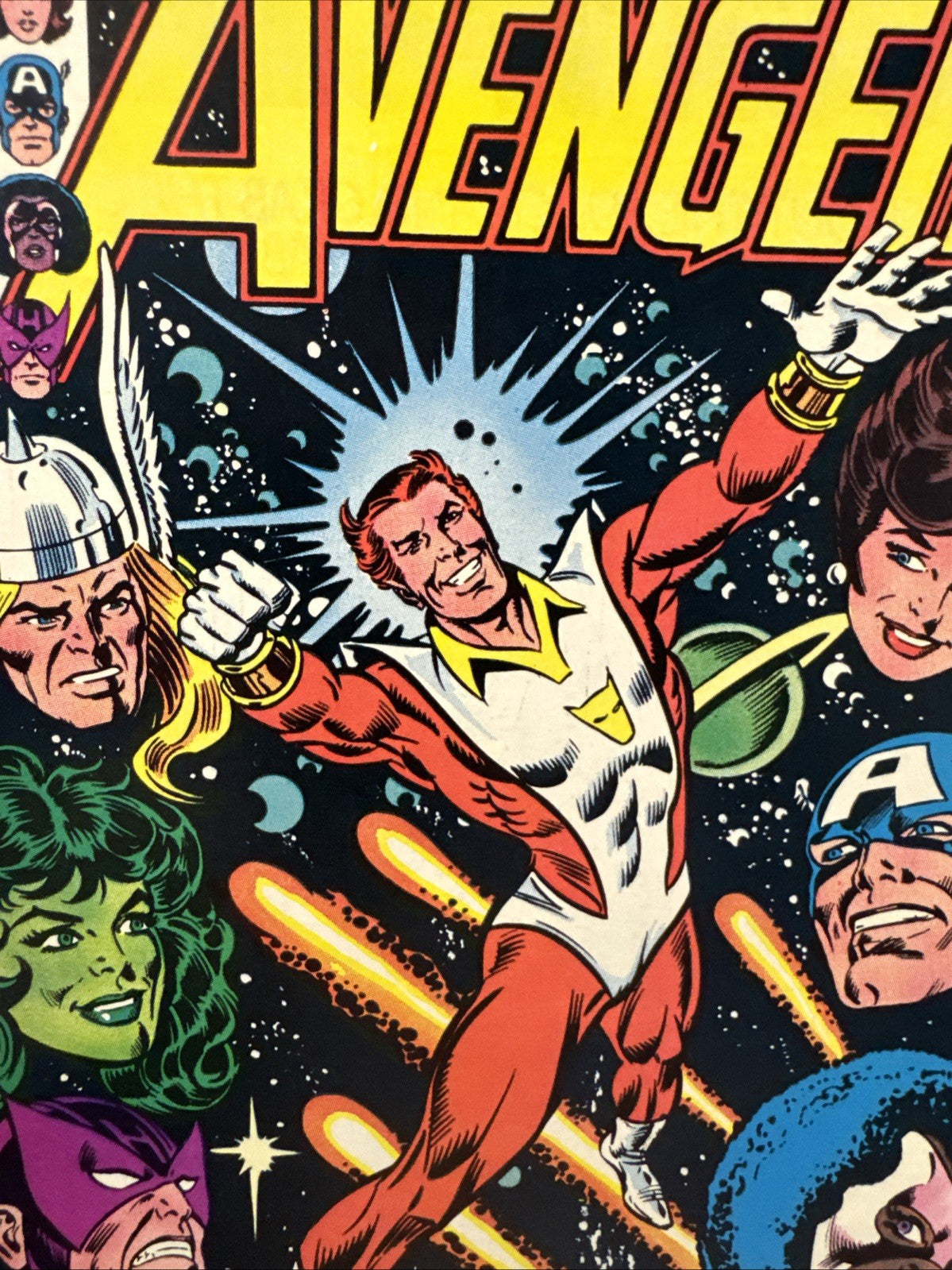 The Avengers #232 Newsstand Variant (Marvel Comics June 1983) KEY BRONZE Starfox