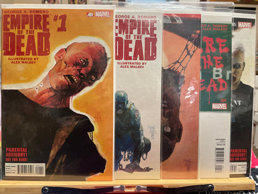 Empire Of The Dead Lot #1-5 VF/NM Marvel Comic Run Gorgeous Copies Zombies!