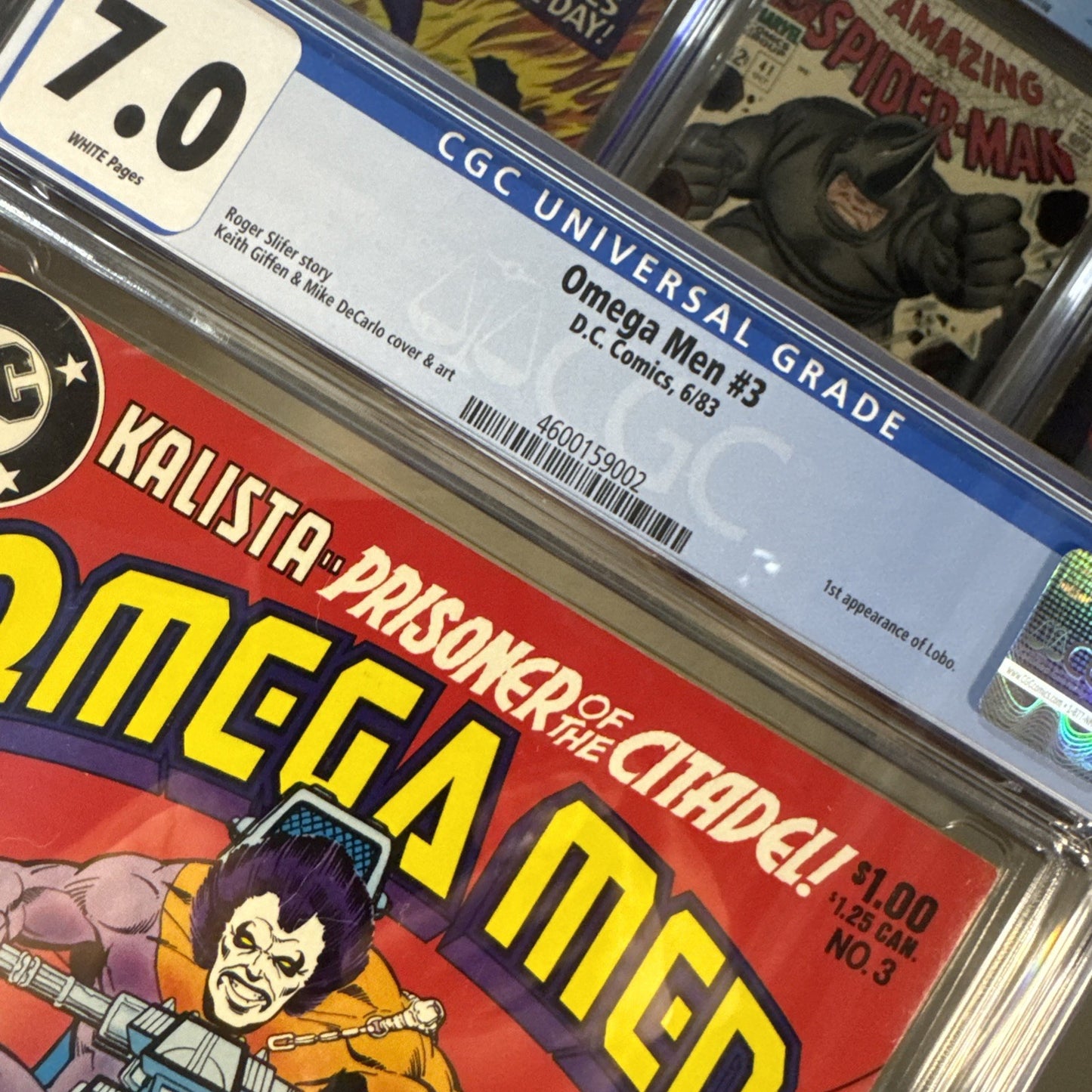 Omega Men #3 CGC 7.0 1983 DC COMICS  1st app. Lobo