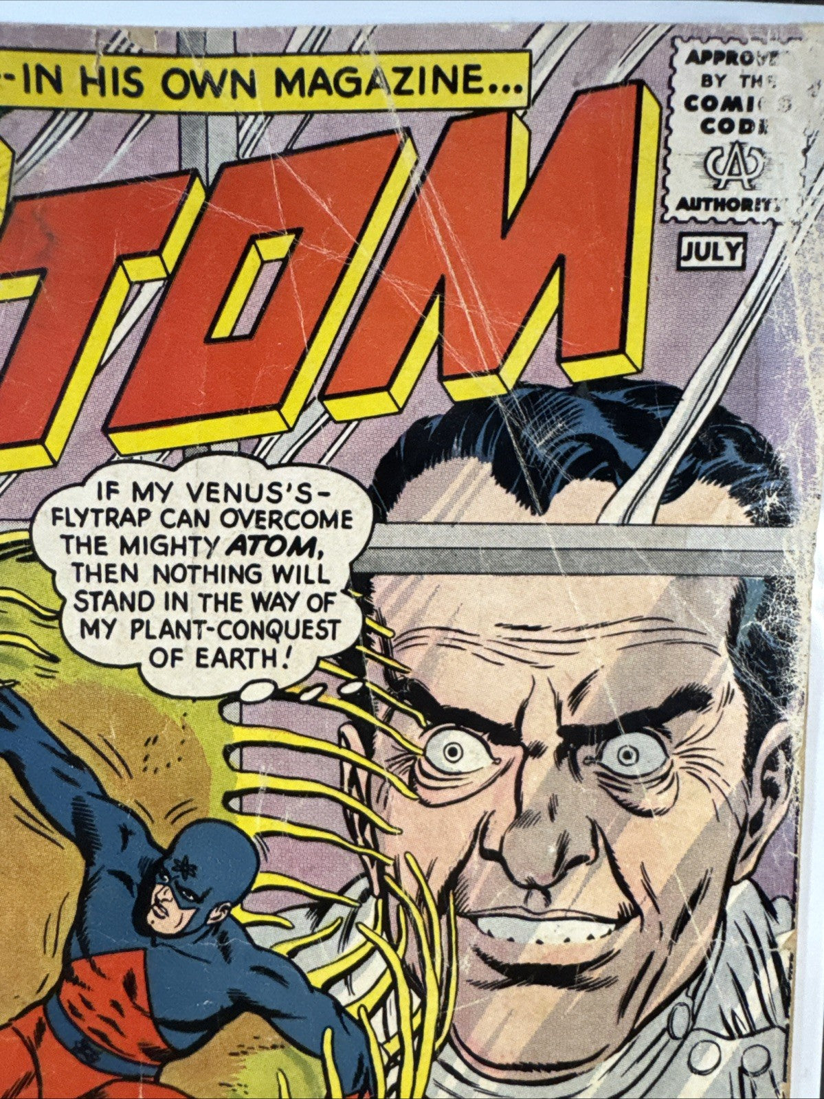 The Atom #1 (DC Comics 1962) KEY Low Grade SILVER Cover Barely Attached