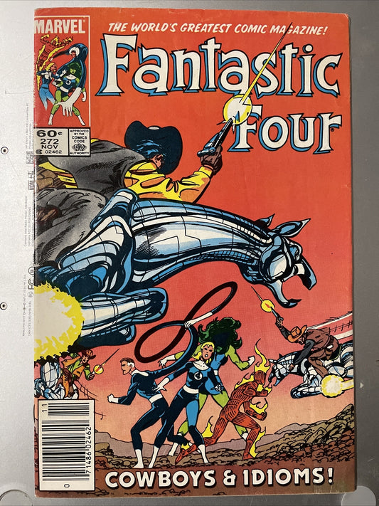 Fantastic Four #272 Comic Book 1984 F/VF 1st Cameo Nathaniel Richards Press It