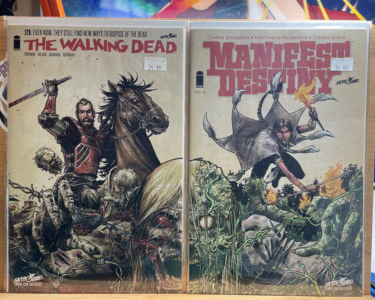 Walking Dead #127 & Manifest Destiny 8 SDCC 2014 Connecting Cover Variant Set NM