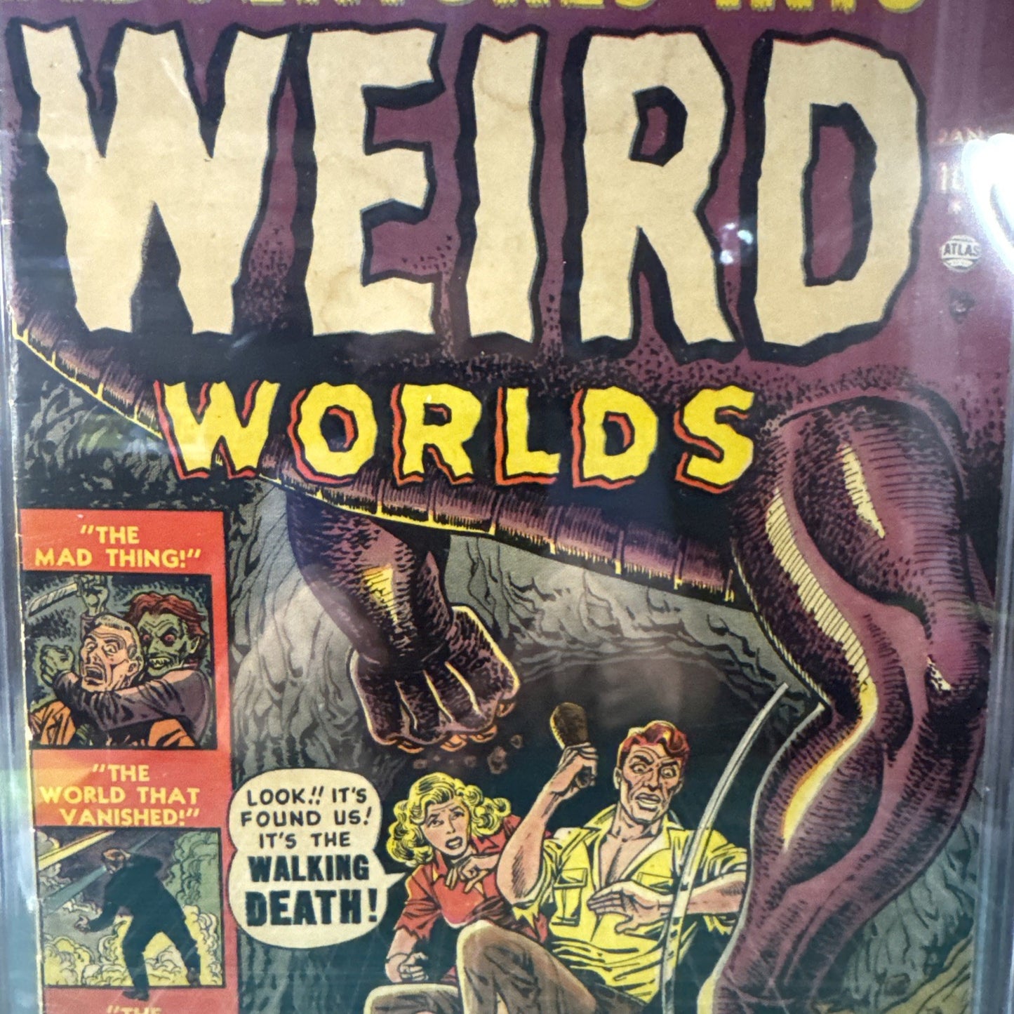 Rare! Adventures into Weird Worlds #4 (Atlas Comics 1952) CGC 3.2 OWP
