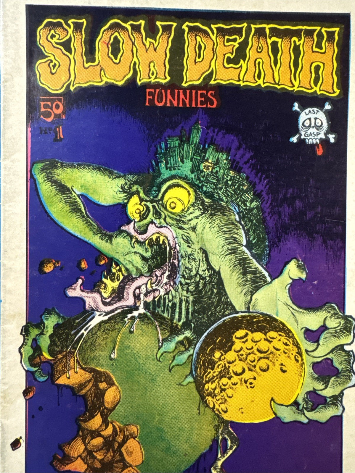 SLOW DEATH FUNNIES #1 CRUMB AND OTHERS 2nd PRINTING 1970 UNDERGROUND BRONZE