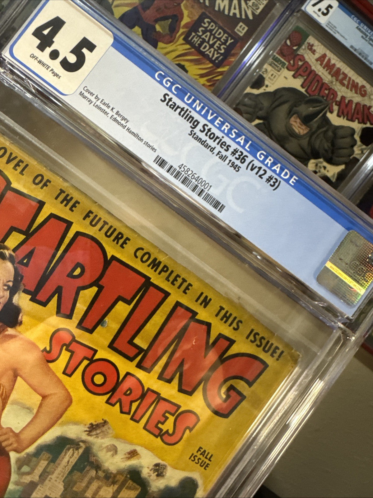 STARTLING STORIES #36 CGC 4.5 GOOD GIRL AWESOME COVER FALL 1945 SCI  FI PULP