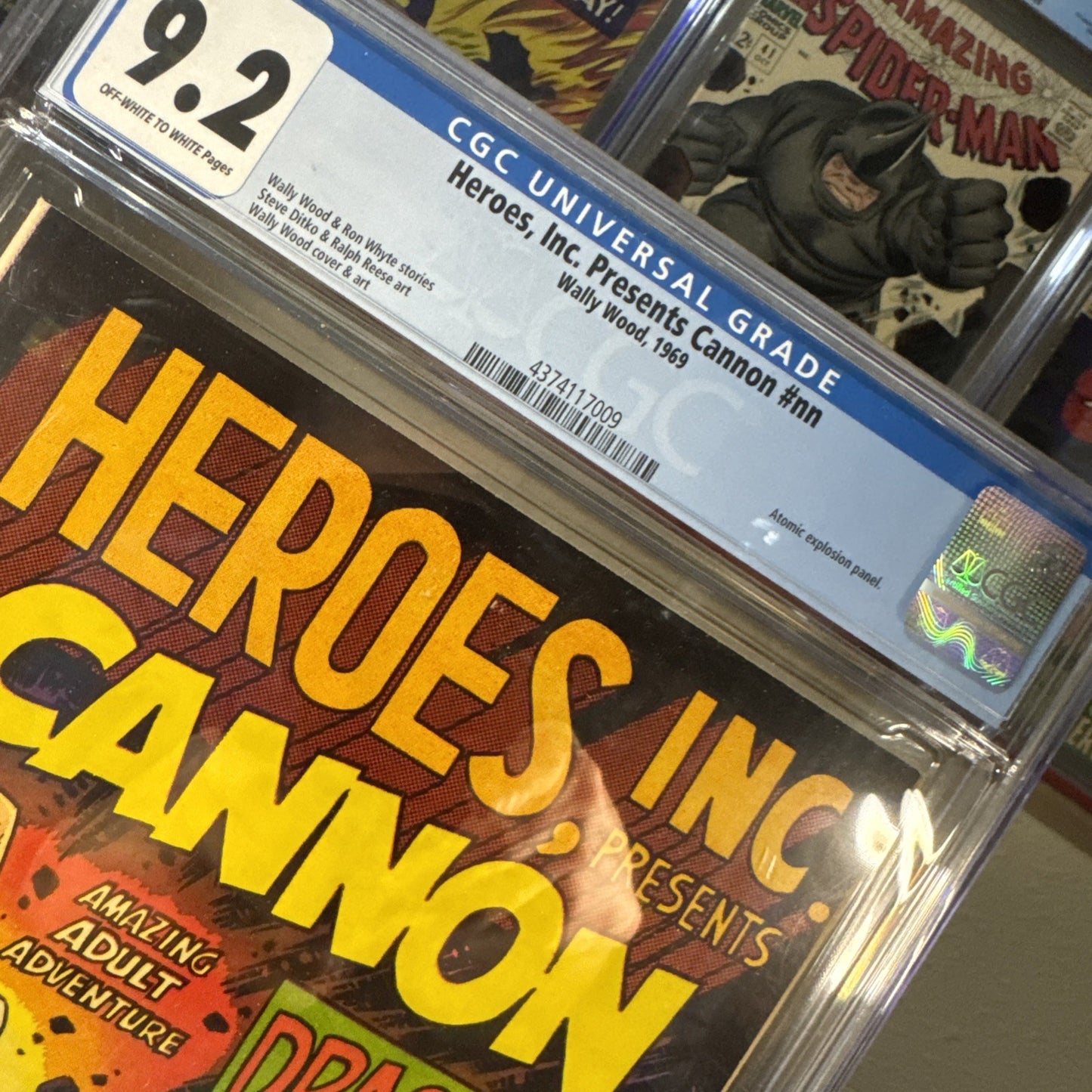 Heroes Inc. Presents Cannon #1 (Wally Wood 1969)Steve Ditko CGC 9.2 Silver Age
