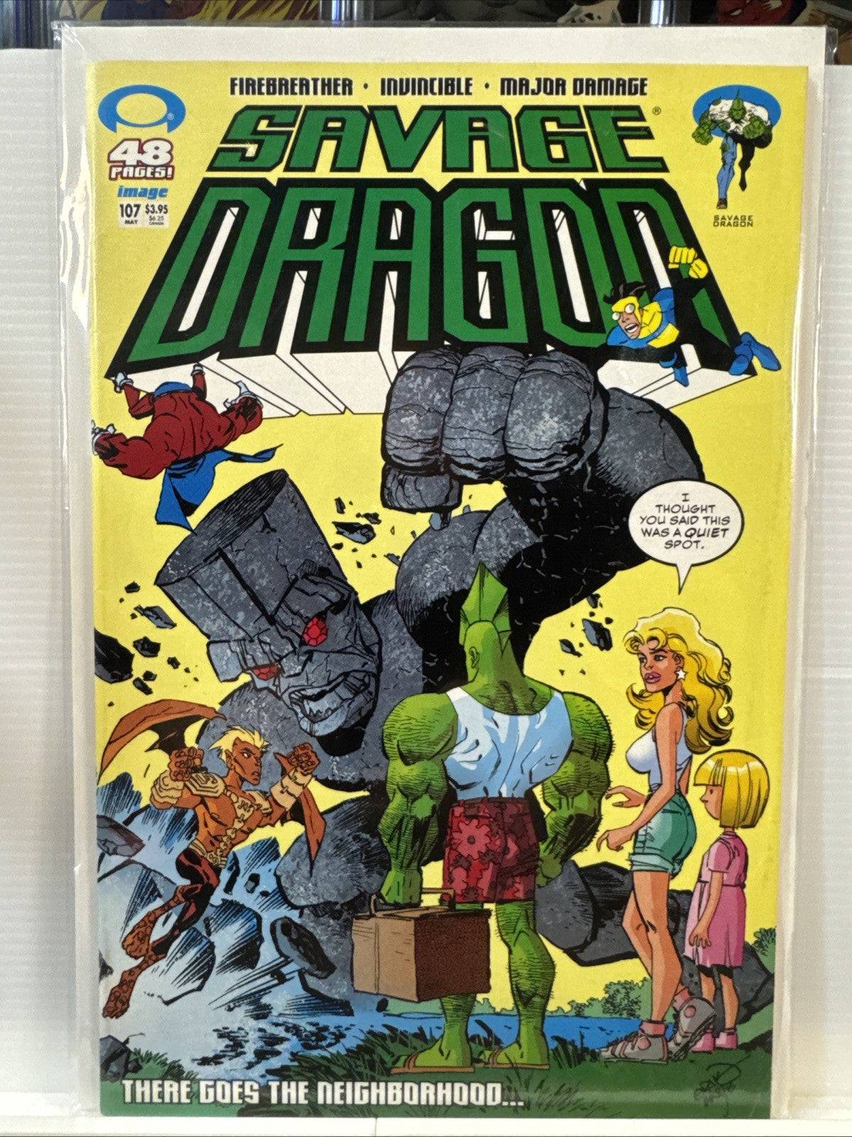 Savage Dragon #107 (Image 2003) Very Early Invincible Appearance MODERN