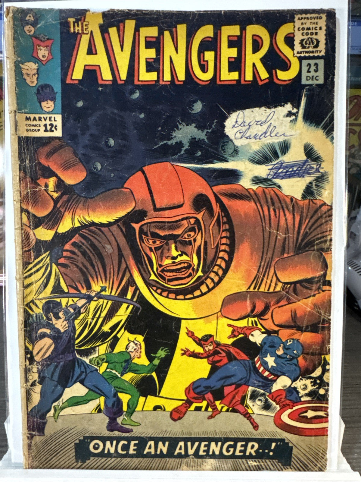 Avengers 23 (Marvel, 1965) First Ravonna Renslayer  G+ KEY SILVER