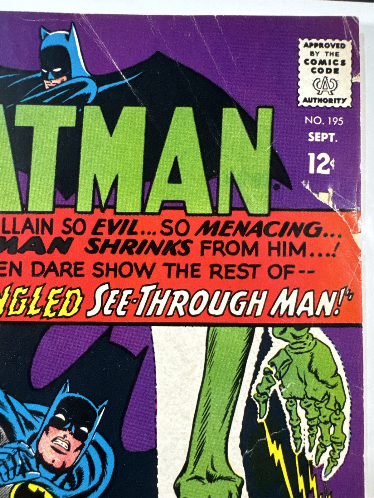 Batman #195 (DC Comics September 1967) VG SILVER Infantino Cover