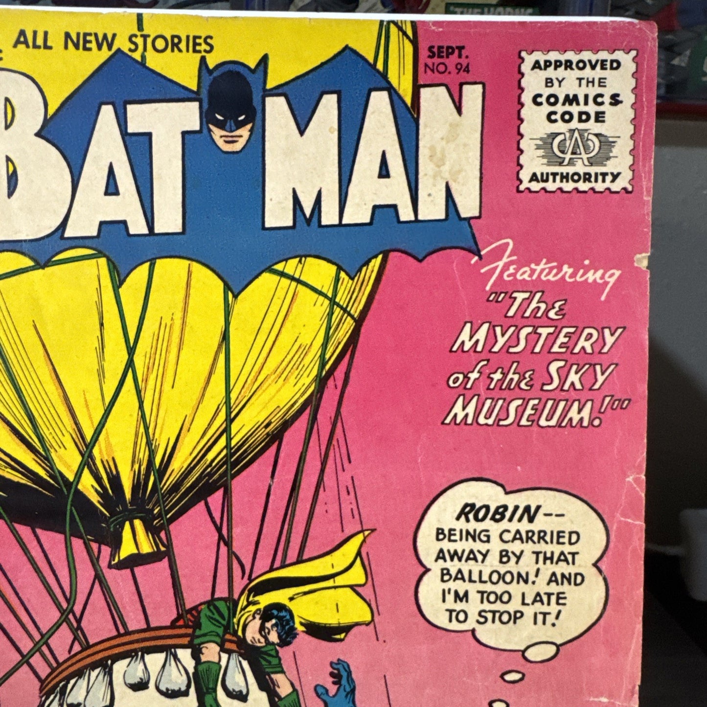 1955 - BATMAN #94 - GOLDEN AGE - MYSTERY OF THE SKY MUSEUM GD