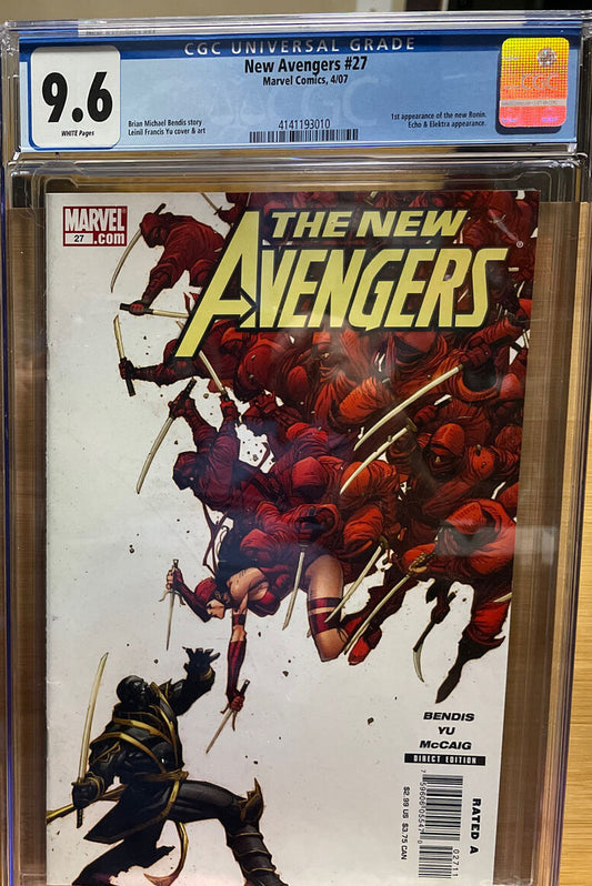 New Avengers #27 (2007) CGC 9.6 (NM+) 1st Appearance Ronin - Marvel Key Hawkeye