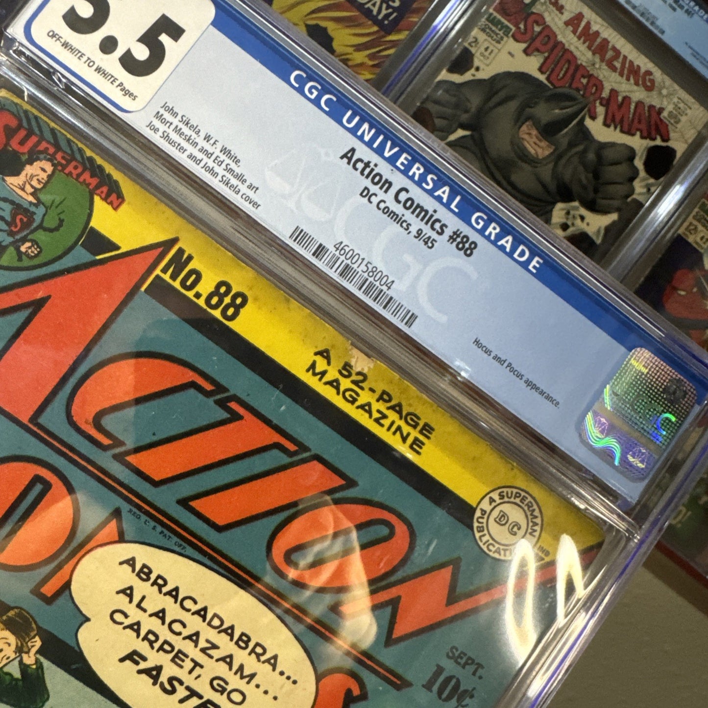 Super Rare🔥 Action Comics #88 CGC 5.5 2nd Appearance Hocus & Pocus Joe Shuster