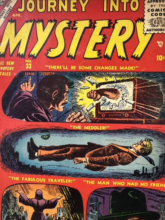 Journey Into Mystery 33 VG- 1956 Atlas Pre-Marvel Complete Ditko colors POP