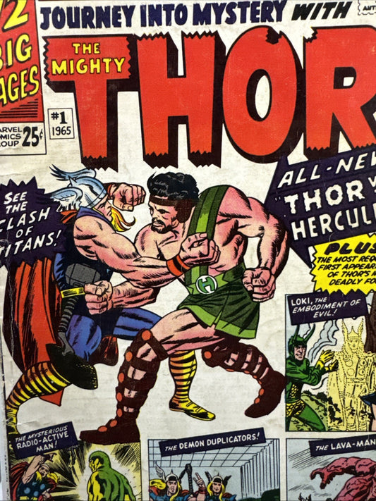 JOURNEY INTO MYSTERY ANNUAL #1 1965 VG KEY 1st Appearance Hercules & Zeus SILVER