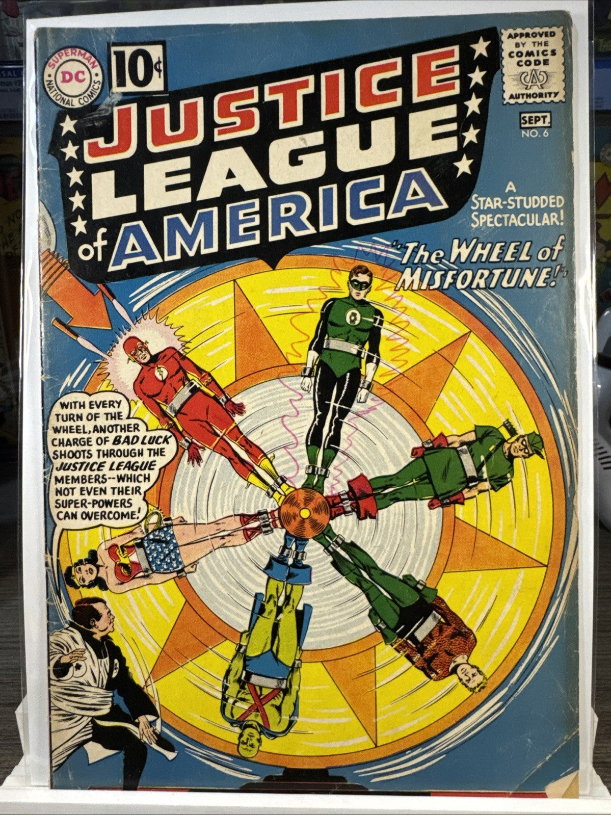 Justice League of America #6 (DC Comics August-September 1961) SILVER KEY VG