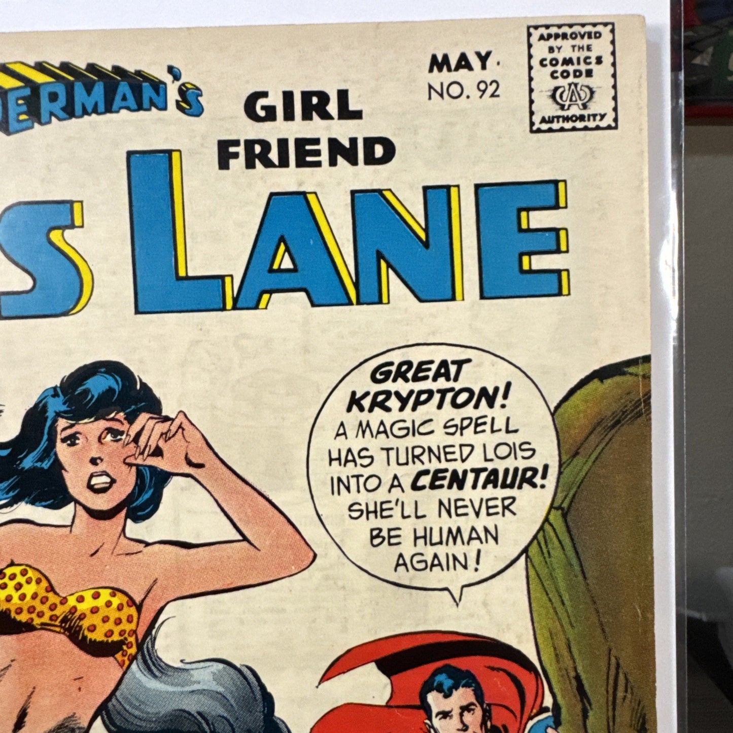 Superman's Girl Friend, Lois Lane #92 - Neal Adams cover - centaur- 1969 - FN/VF