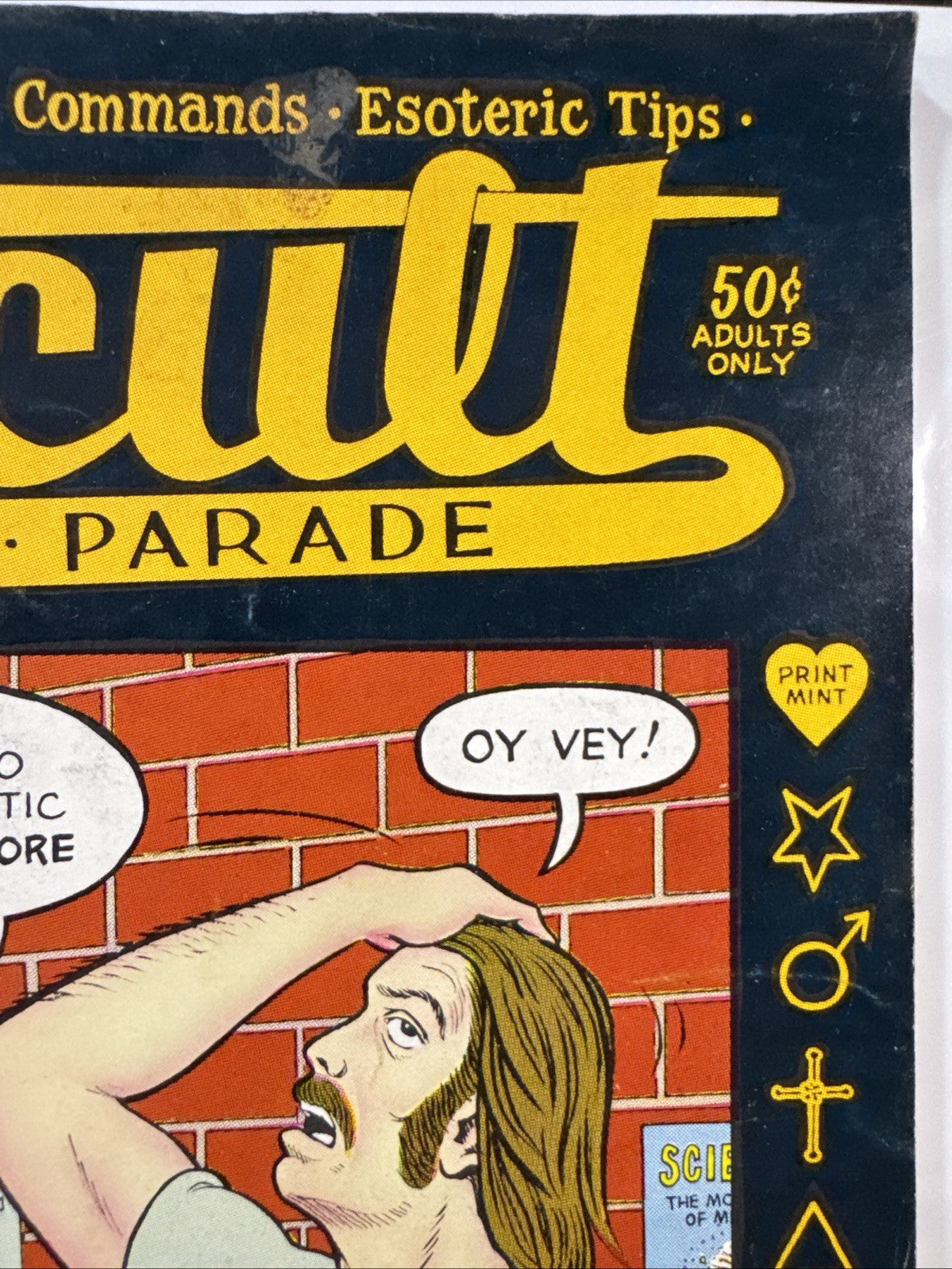 Super Rare! Occult Comic #1 (The Print Mint 1973) UNDERGROUND BRONZE Low Print