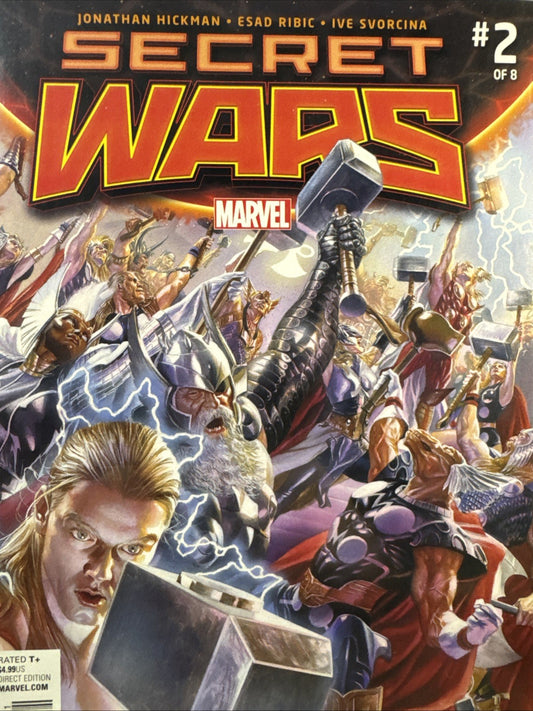 Secret Wars #2 (Marvel 2015) KEY 1st App God Emperor Doom MCU MODERN Alex Ross