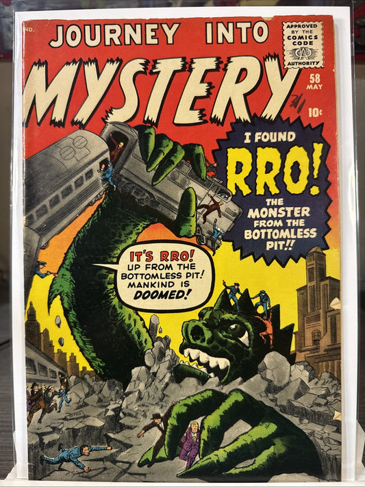 Journey into Mystery #58 (Atlas Comics May 1960) SILVER F NICE! Pre Super Hero