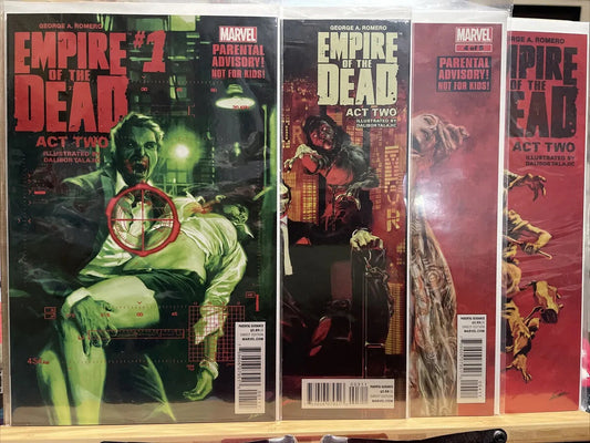 Empire of the Dead Act Two 1 3 4 5 Talajic George A. Romero Zombies Comic Lot