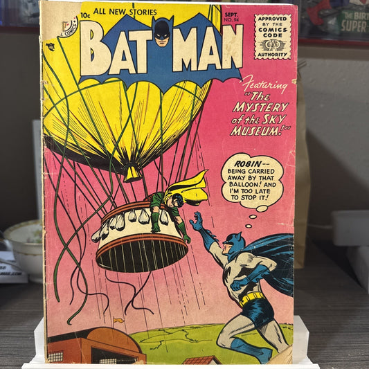 1955 - BATMAN #94 - GOLDEN AGE - MYSTERY OF THE SKY MUSEUM GD
