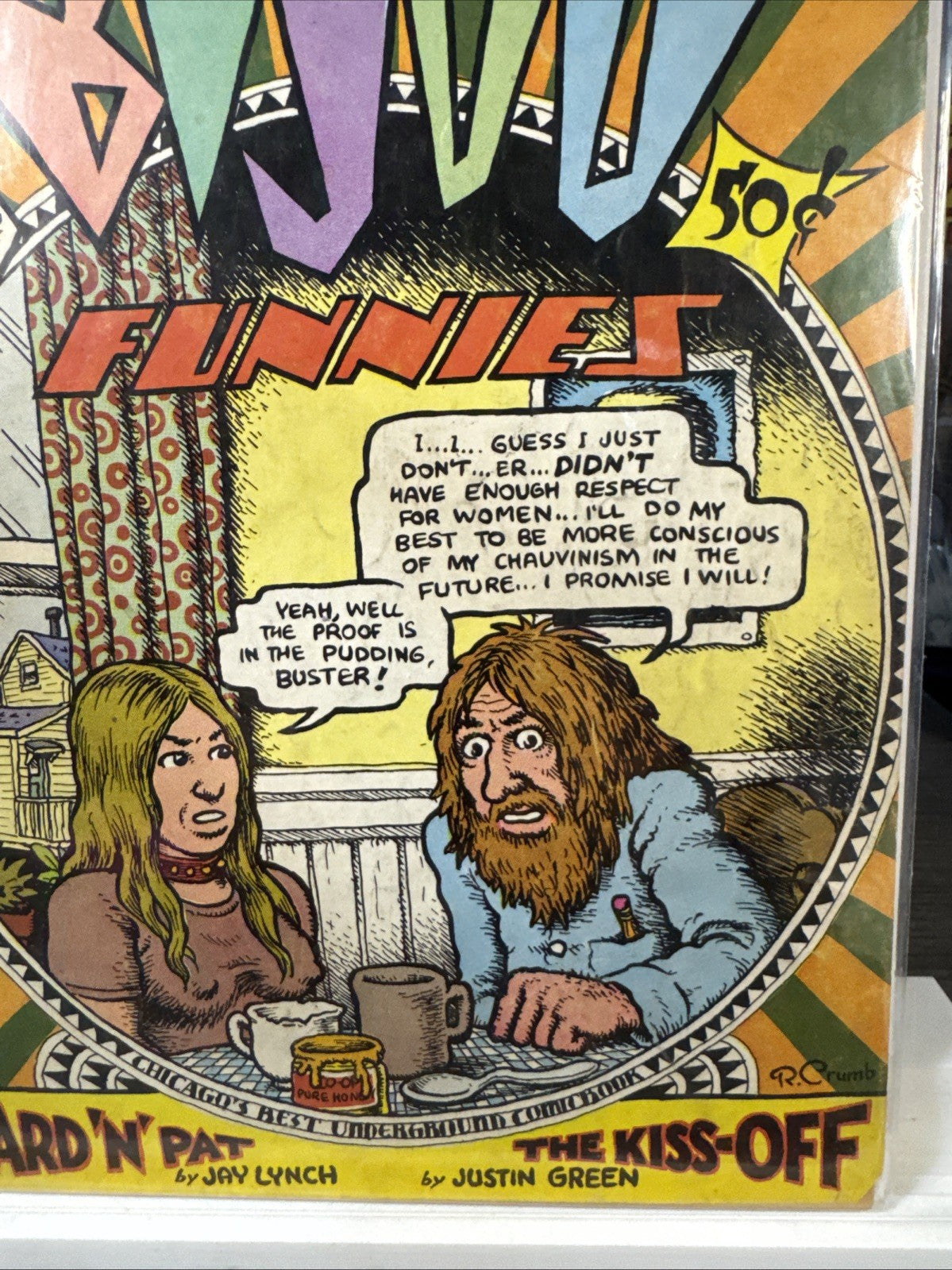 Bijou Funnies #6 (Kitchen Sink Press 1971) 1st Print Detached UNDERGROUND BEONZE